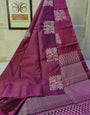 Marvellous Purple Soft Silk Saree With Inimitable Blouse Piece