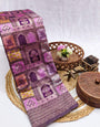 Exceptional Lavender Soft Silk Saree With Imaginative Blouse Piece