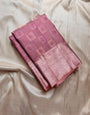 Charismatic Baby Pink Soft Silk Saree With Forbearance Blouse Piece