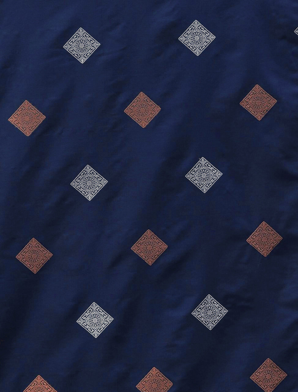 Ravishing Navy Blue Soft Silk Saree With Radiant Blouse Piece