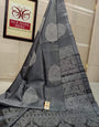 Angelic Grey Soft Silk Saree With Classic Blouse Piece