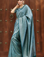Magnificat Rama Soft Silk Saree With Cynosure Blouse Piece