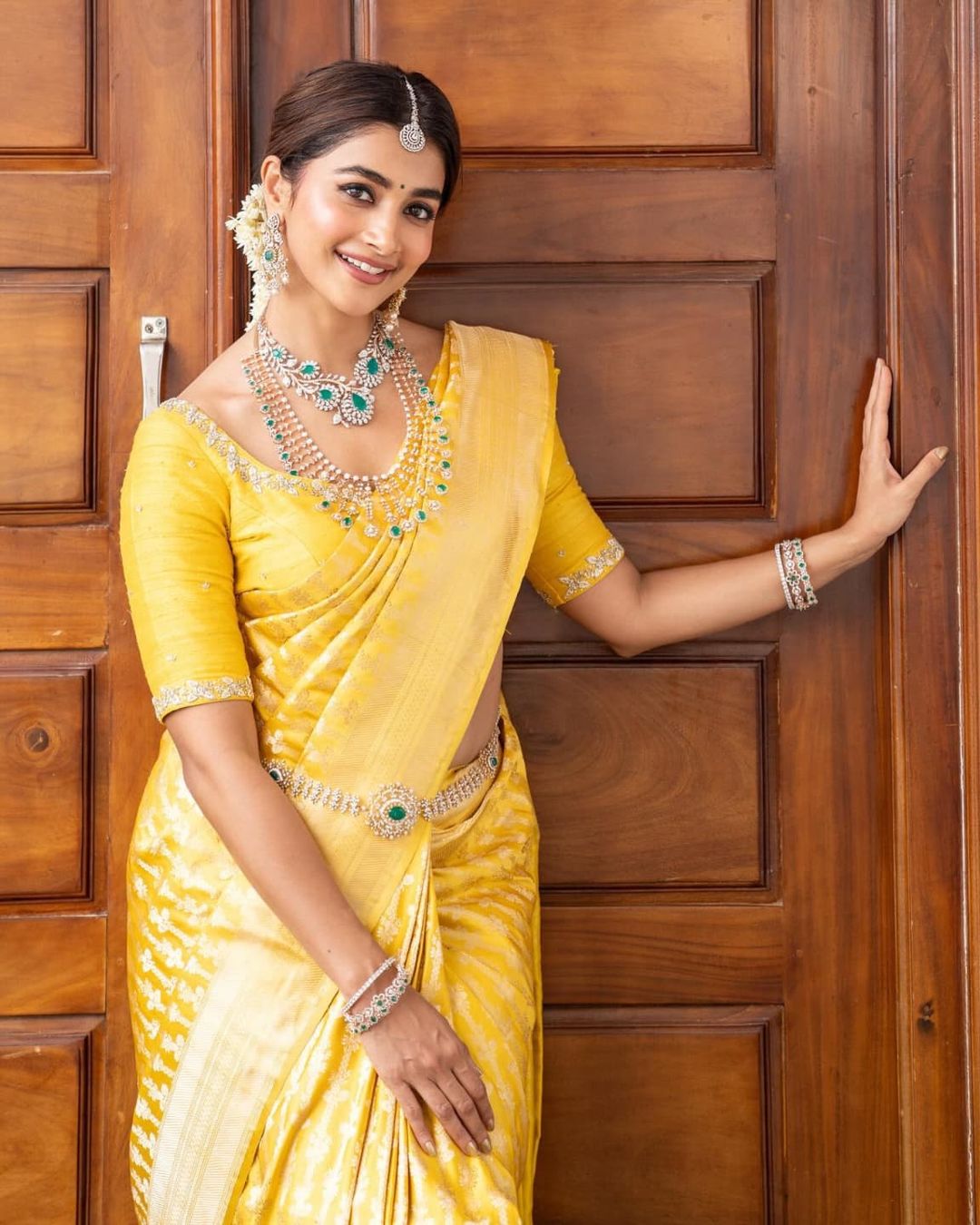 Attractive Yellow Soft Silk Saree With Desirable Blouse Piece