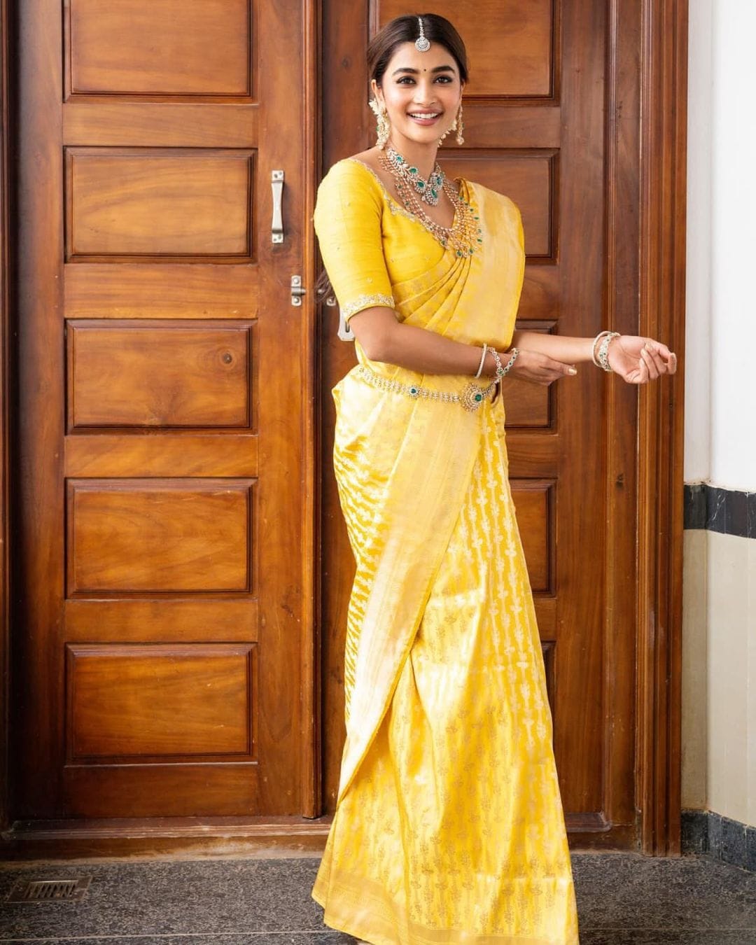 Attractive Yellow Soft Silk Saree With Desirable Blouse Piece