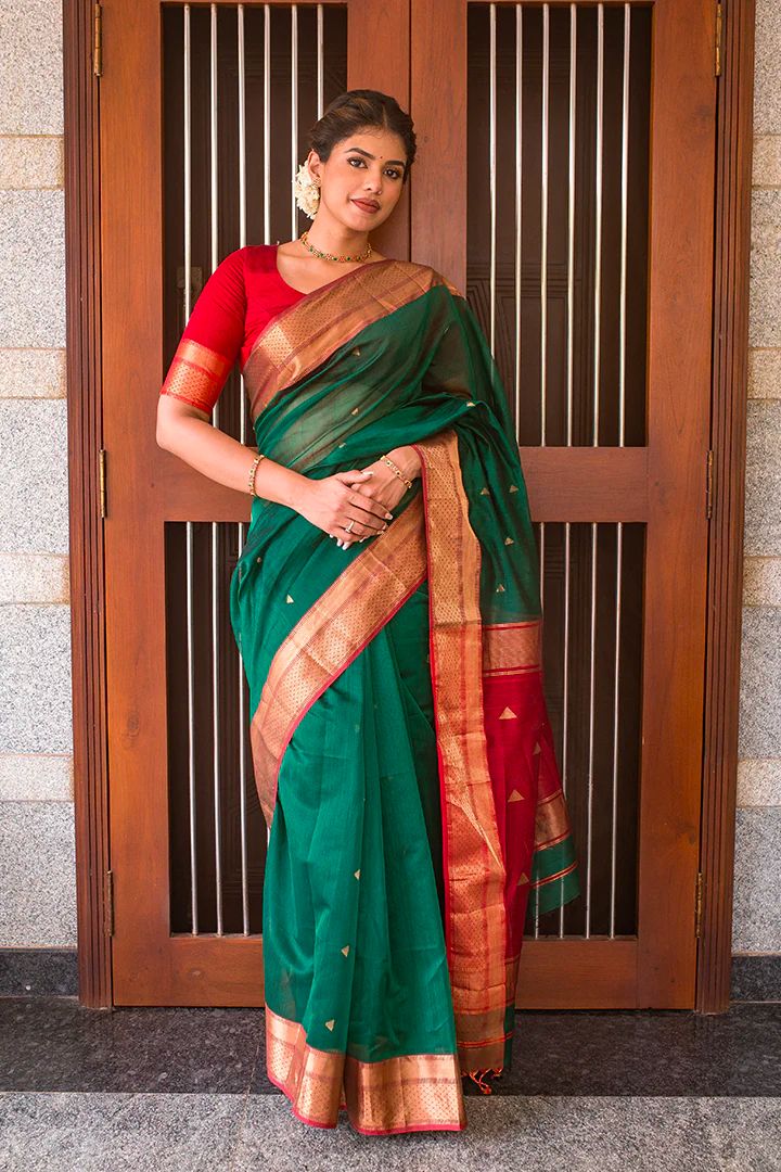 Surpassing Green Soft Silk Saree With Zephyr Blouse Piece