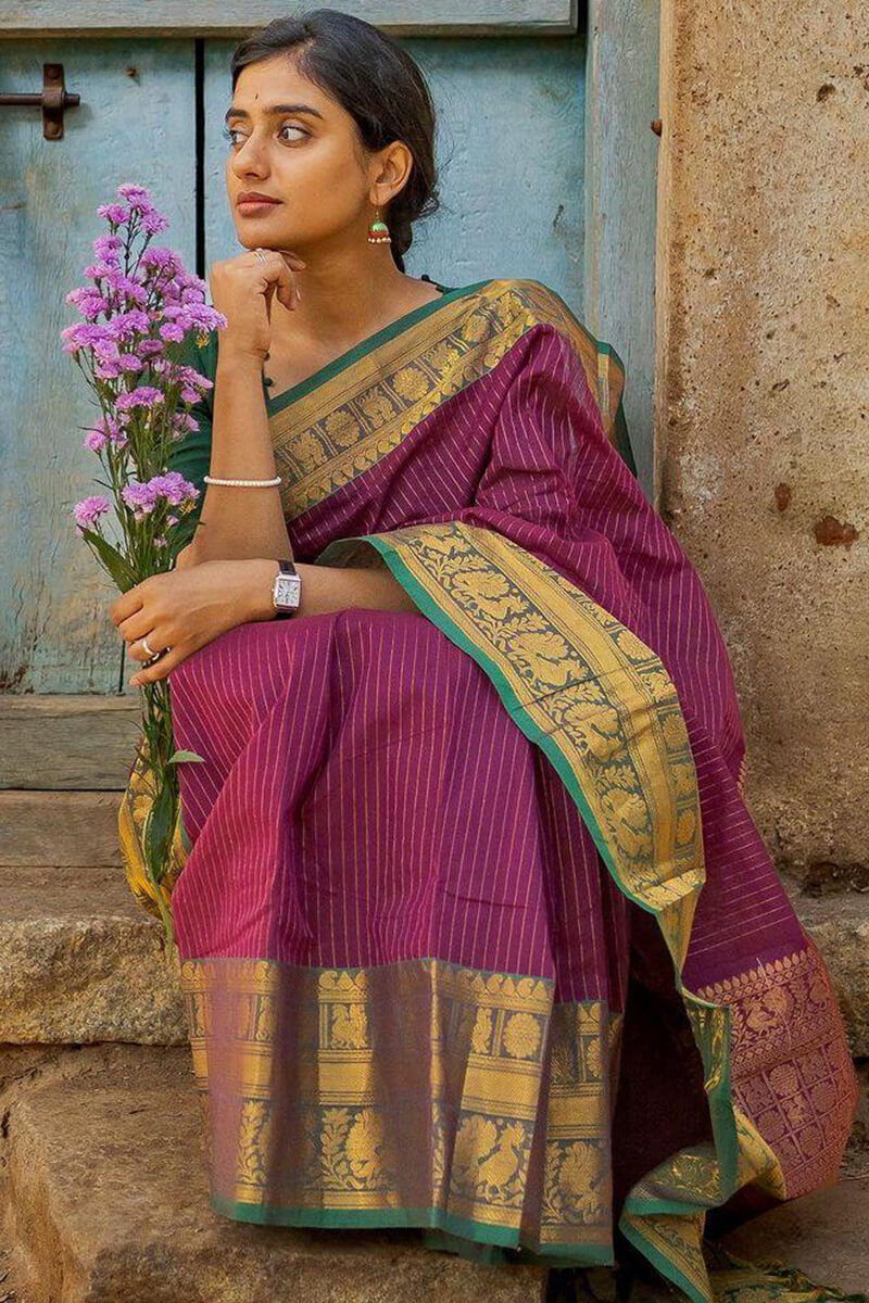 Unequalled Dark Pink Soft Silk Saree With Smart Blouse Pieced