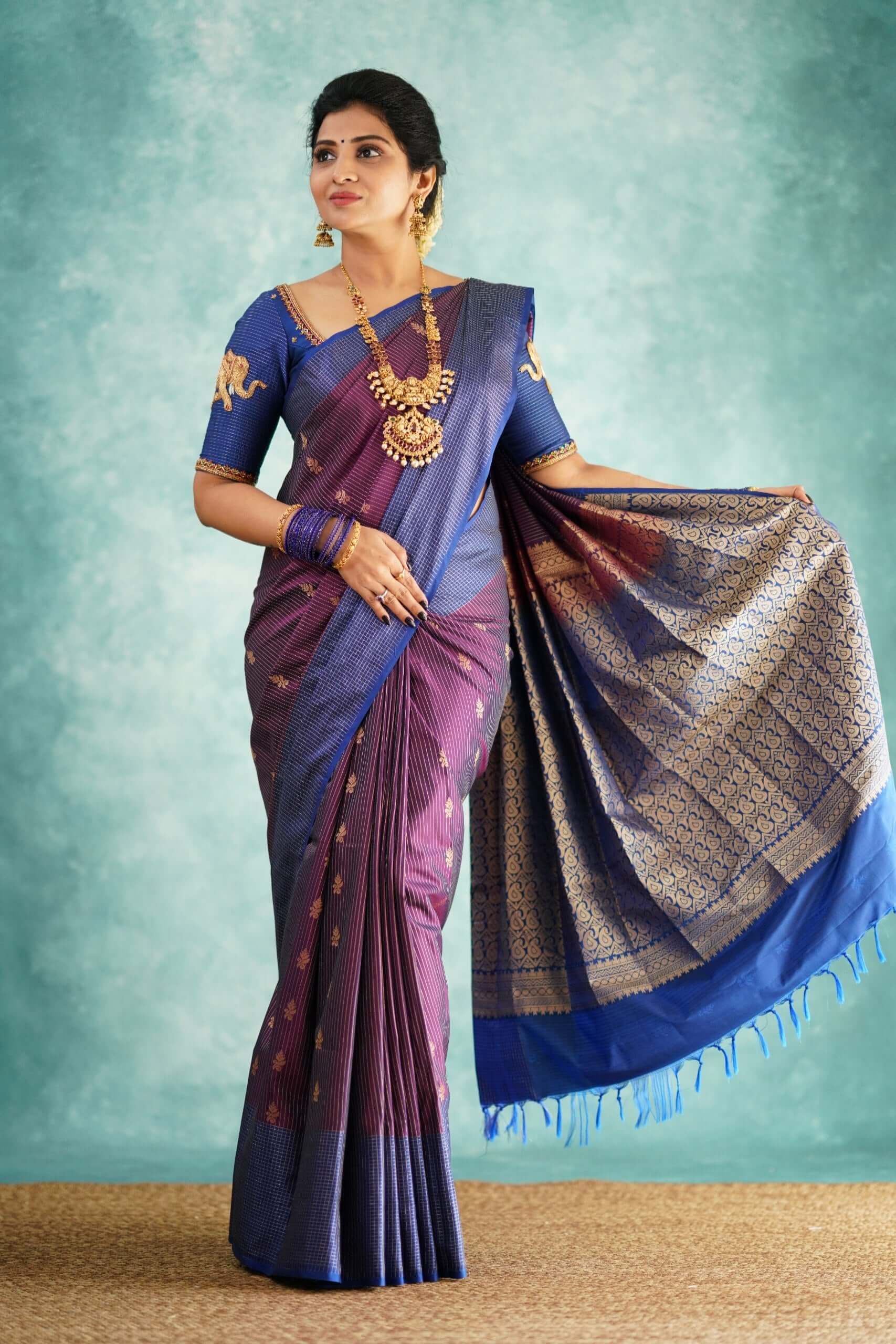 Ethereal Purple Soft Silk Saree With Dulcet Blouse Piece