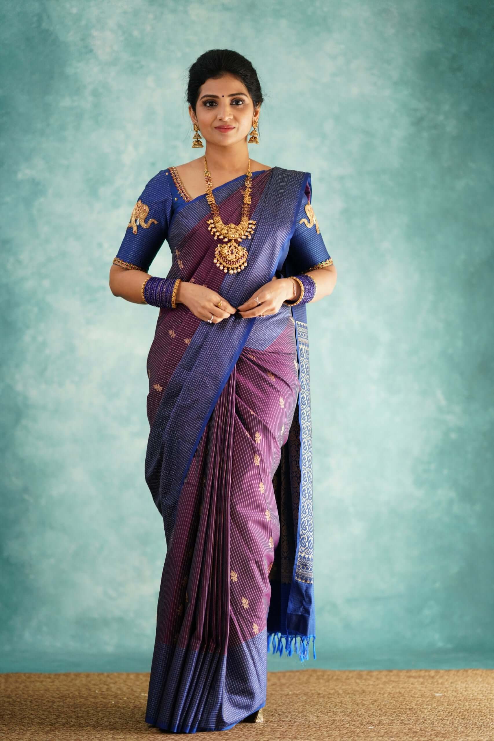 Ethereal Purple Soft Silk Saree With Dulcet Blouse Piece