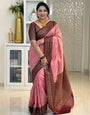 Seraglio Pink Soft Silk Saree With Conflate Blouse Piece