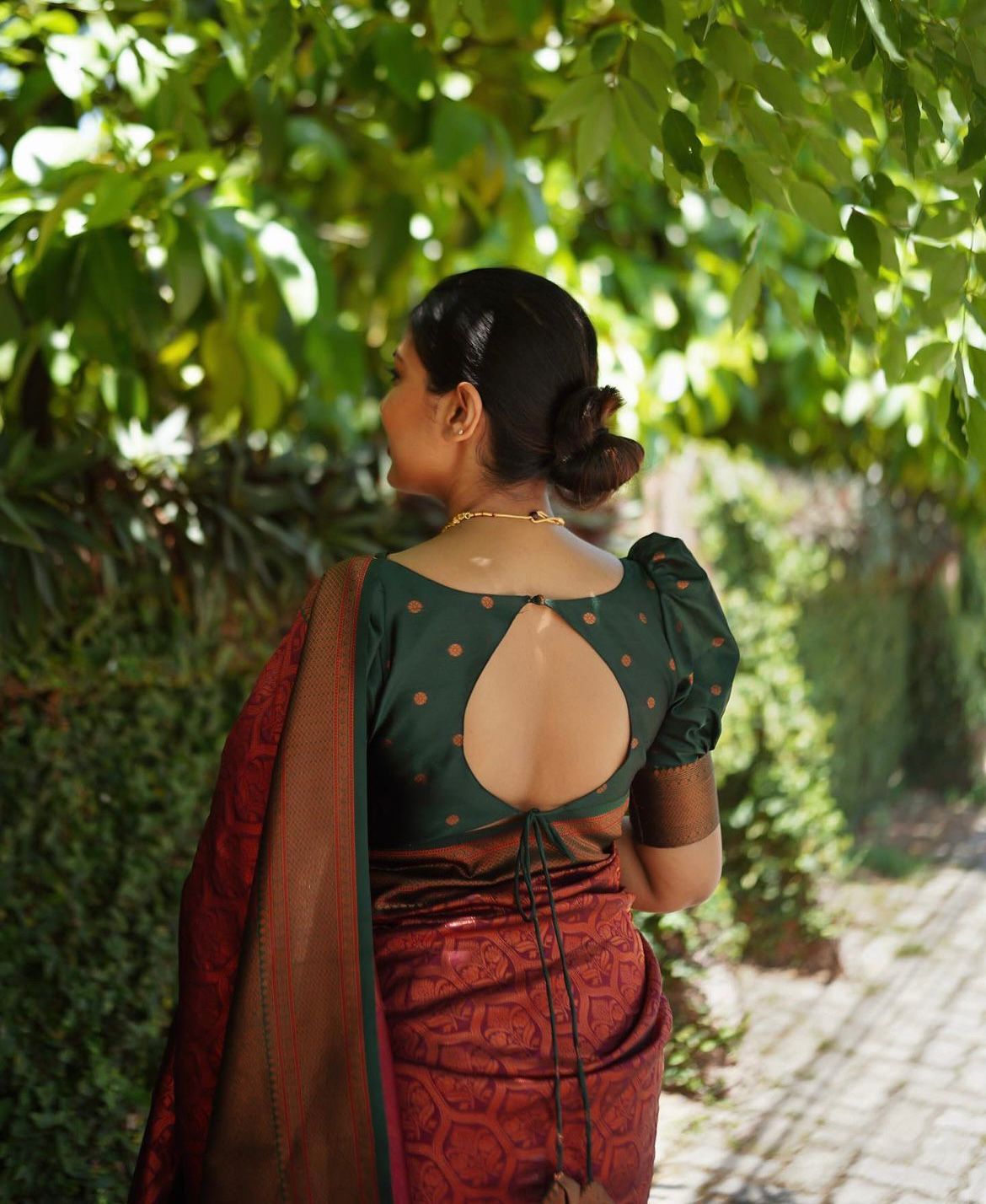 Exuberant Maroon Soft Silk Saree With Extraordinary Blouse Piece