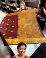 Beguiling Maroon Soft Banarasi Silk Saree With Elaborate Blouse Piece