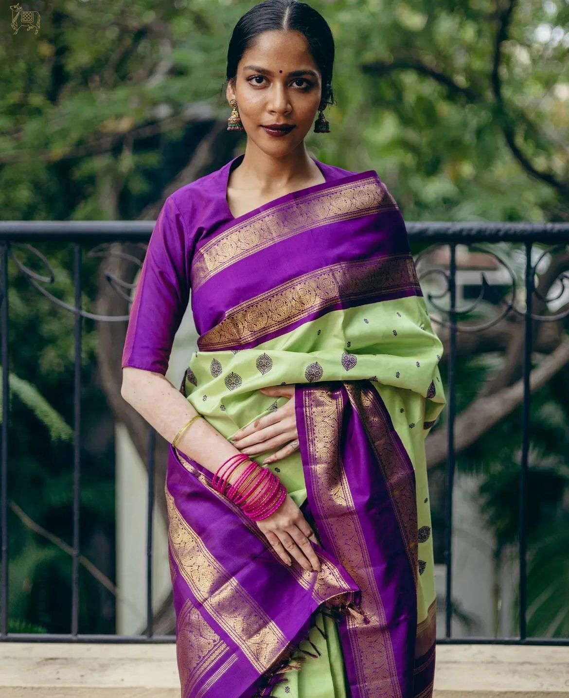 Exceptional Pista Soft Silk Saree With Invaluable Blouse Piece