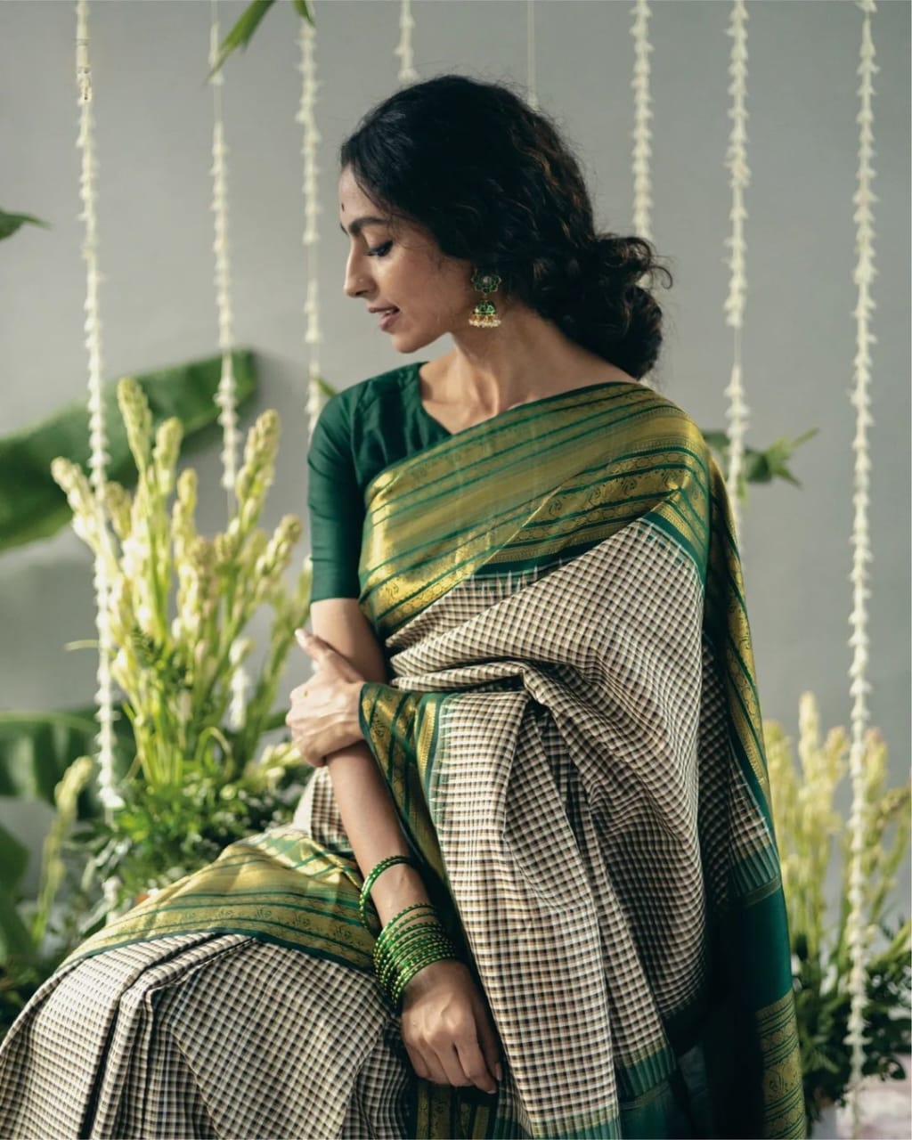 Flattering Grey Soft Silk Saree With Desultory Blouse Piece