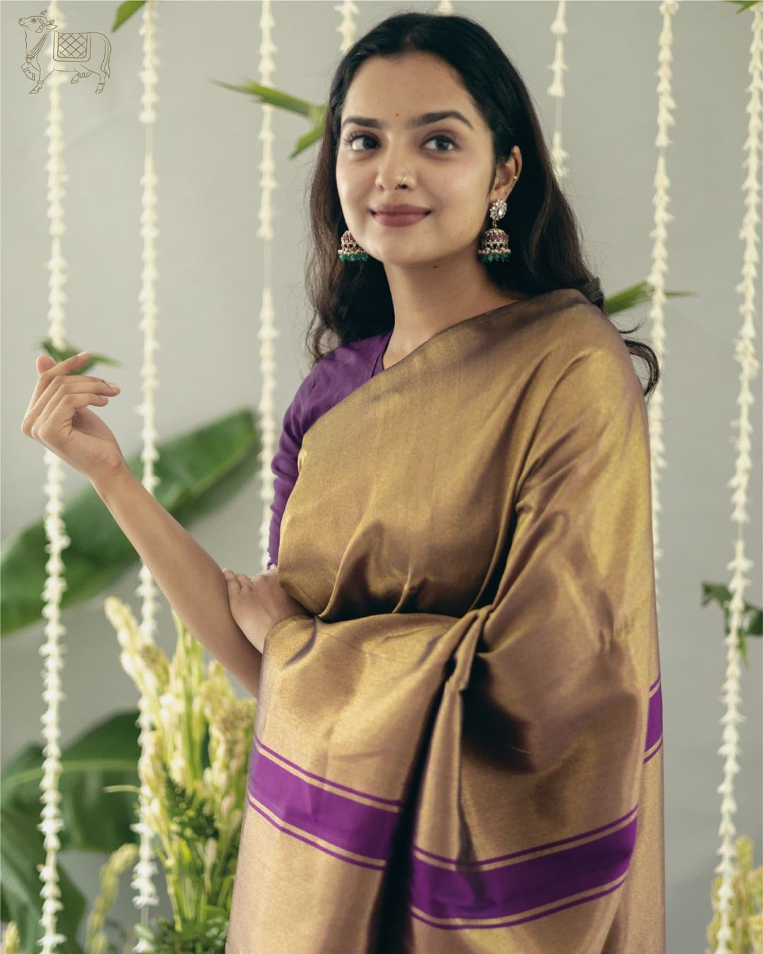 Exquisite Dark Beige Soft Silk Saree With Conflate Blouse Piece