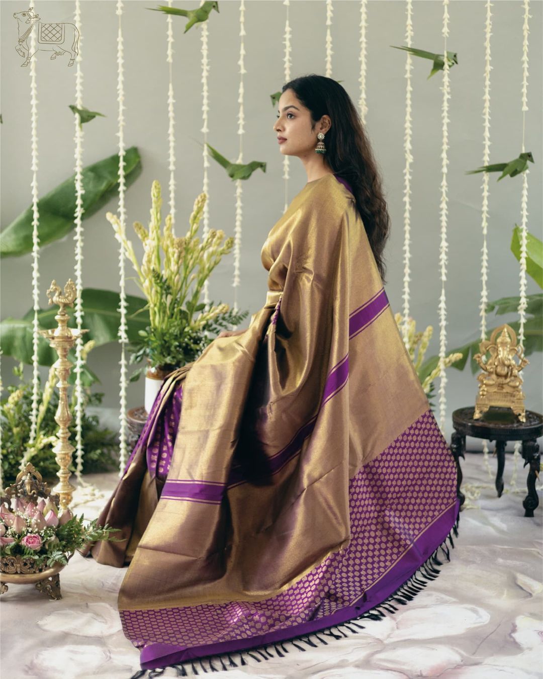 Exquisite Dark Beige Soft Silk Saree With Conflate Blouse Piece