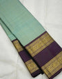 Flamboyant Firozi Soft Silk Saree With Palimpsest Blouse Piece