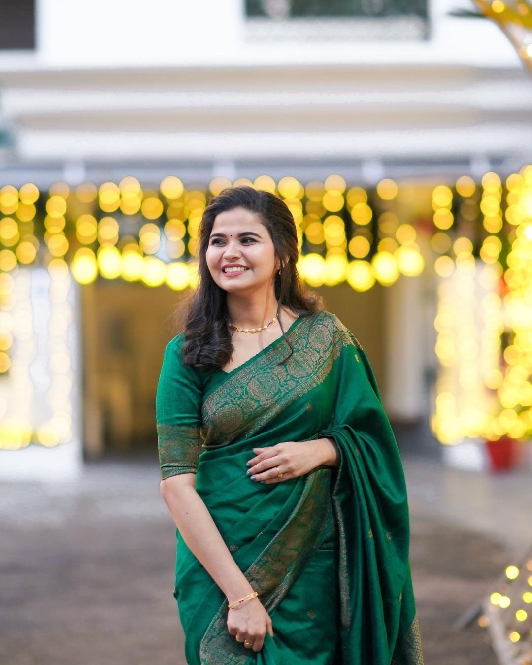 Admirable Green Soft Banarasi Silk Saree With Panache Blouse Piece