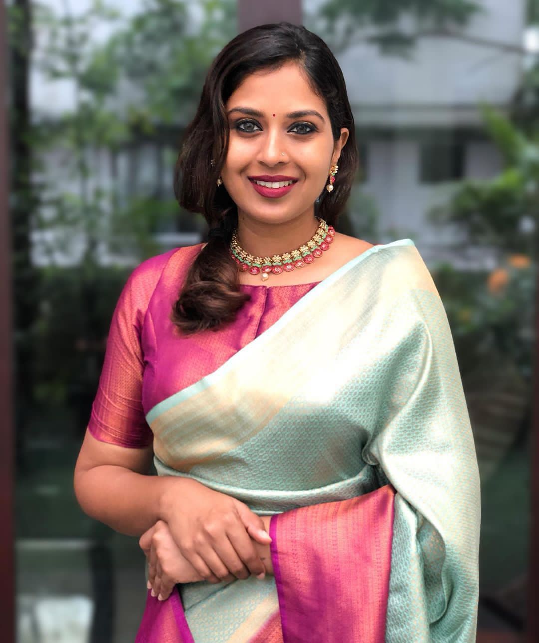 Extraordinary Sea Green Soft Silk Saree With Palimpsest Blouse Piece