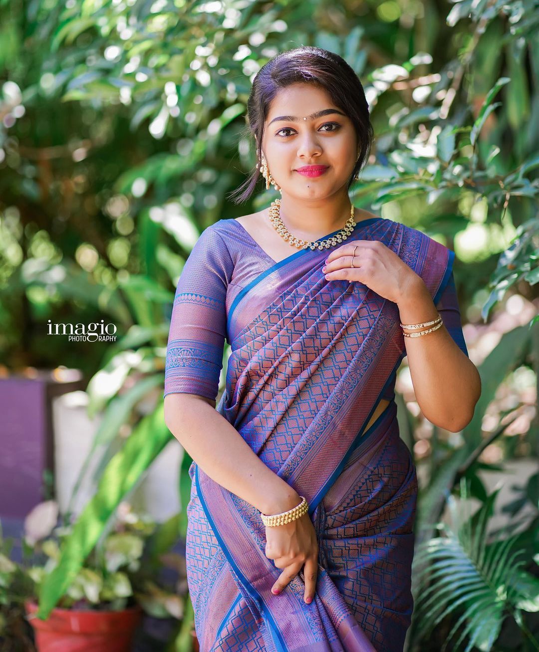 Ephemeral Blue Soft Silk Saree With Cynosure Blouse Piece