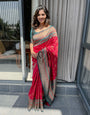 Ephemeral Maroon Soft Banarasi Silk Saree With Preferable Blouse Piece