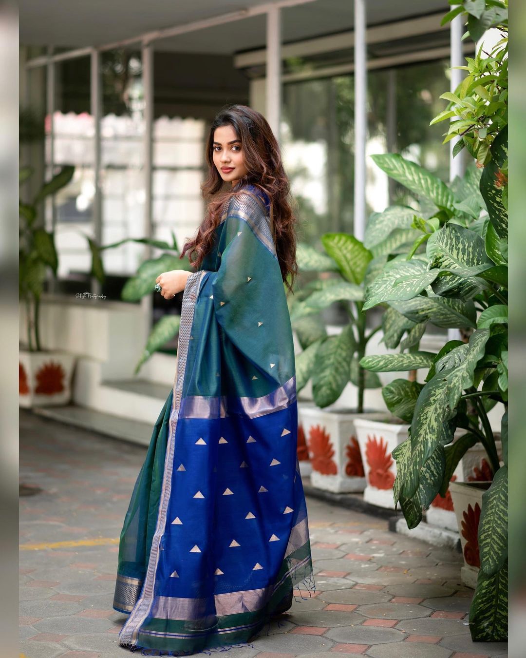 Phenomenal Rama Soft Silk Saree With Outstanding Blouse Piece