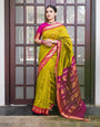 Flameboyant Mustard Soft Banarasi Silk Saree With Splendiferous Blouse Piece