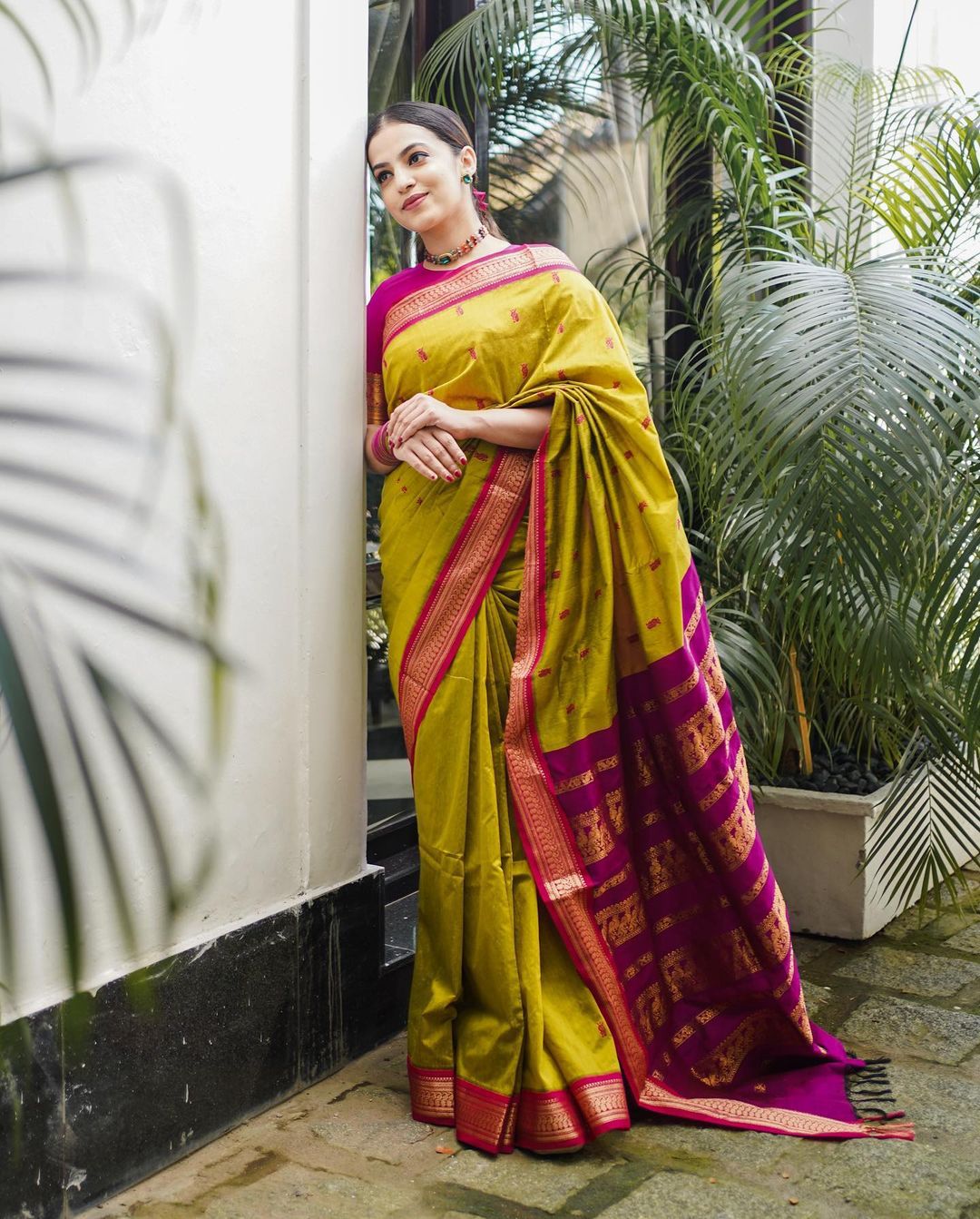 Flameboyant Mustard Soft Banarasi Silk Saree With Splendiferous Blouse Piece