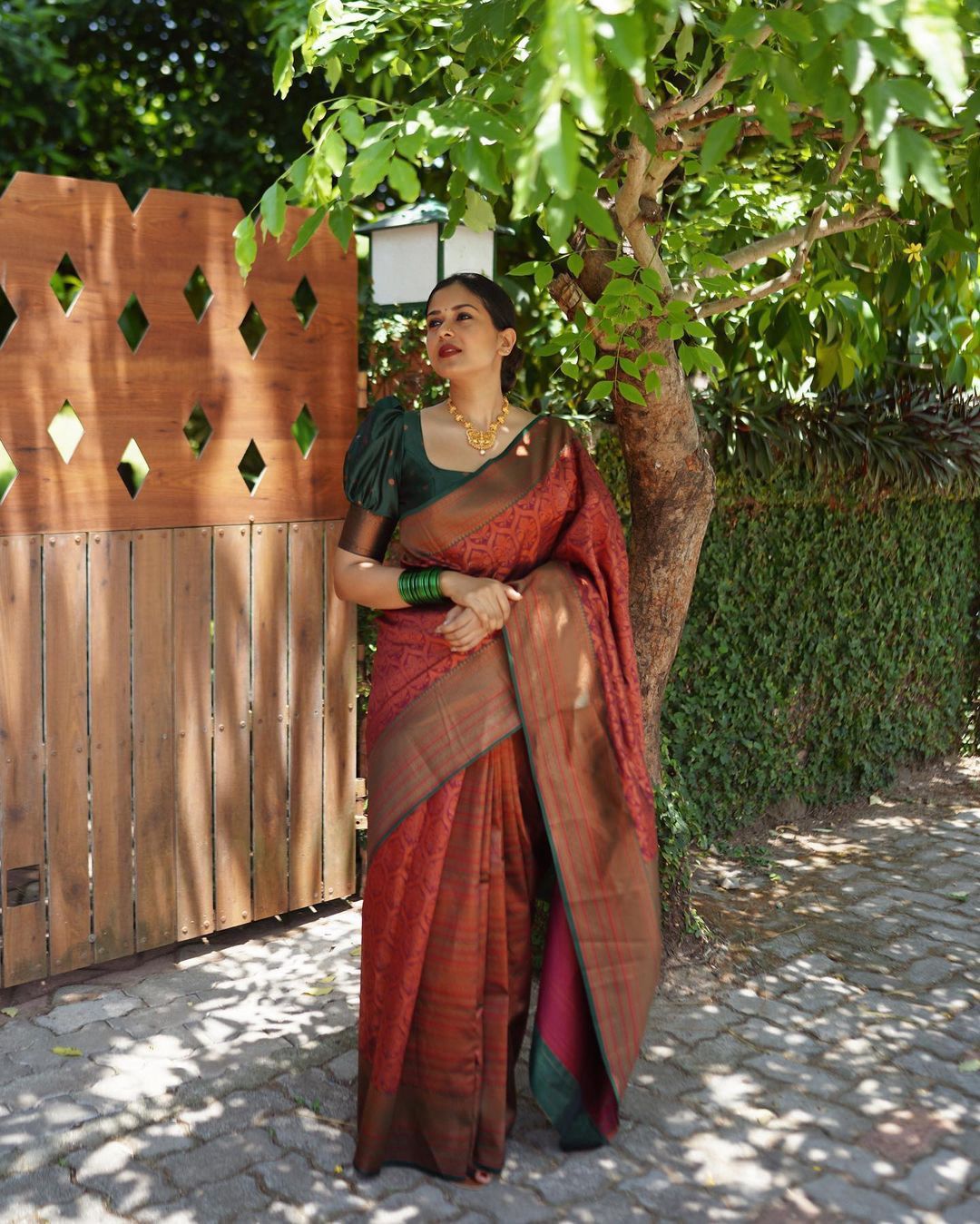 Classy Maroon Soft Silk Saree With Lovely Blouse Piece