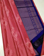 Denouement Pink Soft Silk Saree With A Blouse Piece