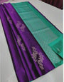 Breathtaking Purple Soft Silk Saree With Splendiferous Blouse Piece