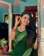 Jazzy Green Soft Silk Saree With An Blouse Piece