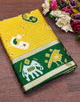 Skinny Mustard Soft Silk Saree With Gratifying Blouse Piece