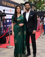 Dalliance Dark Green Soft Silk Saree With Deserving Blouse Piece