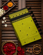 Refreshing Green Cotton Silk Saree With Mellifluous Blouse Piece