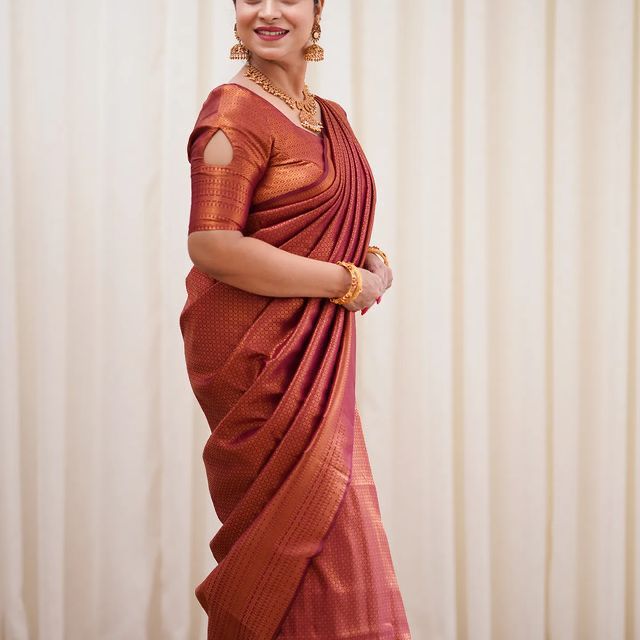 Amazing Maroon Soft Silk Saree With Sophisticated Blouse Piece