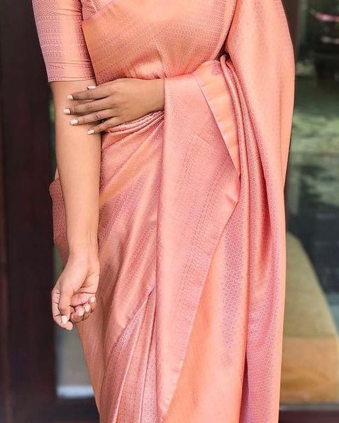 Engrossing Pink Soft Silk Saree With Panoply Blouse Piece