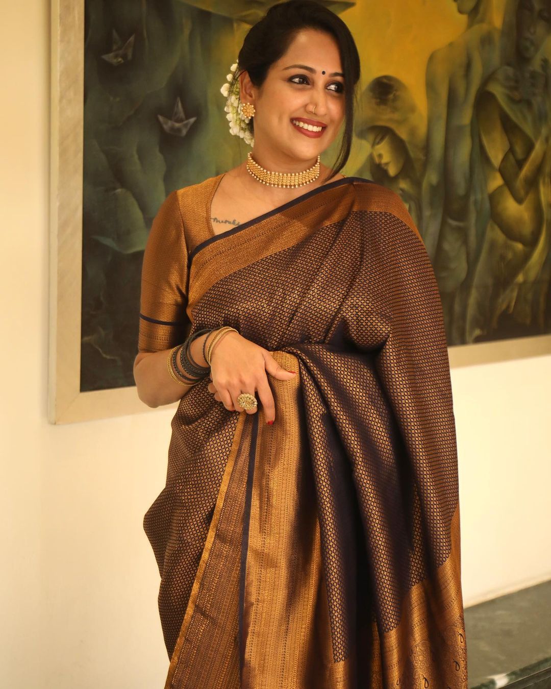 Piquant Black Soft Silk Saree With Improbable Blouse Piece