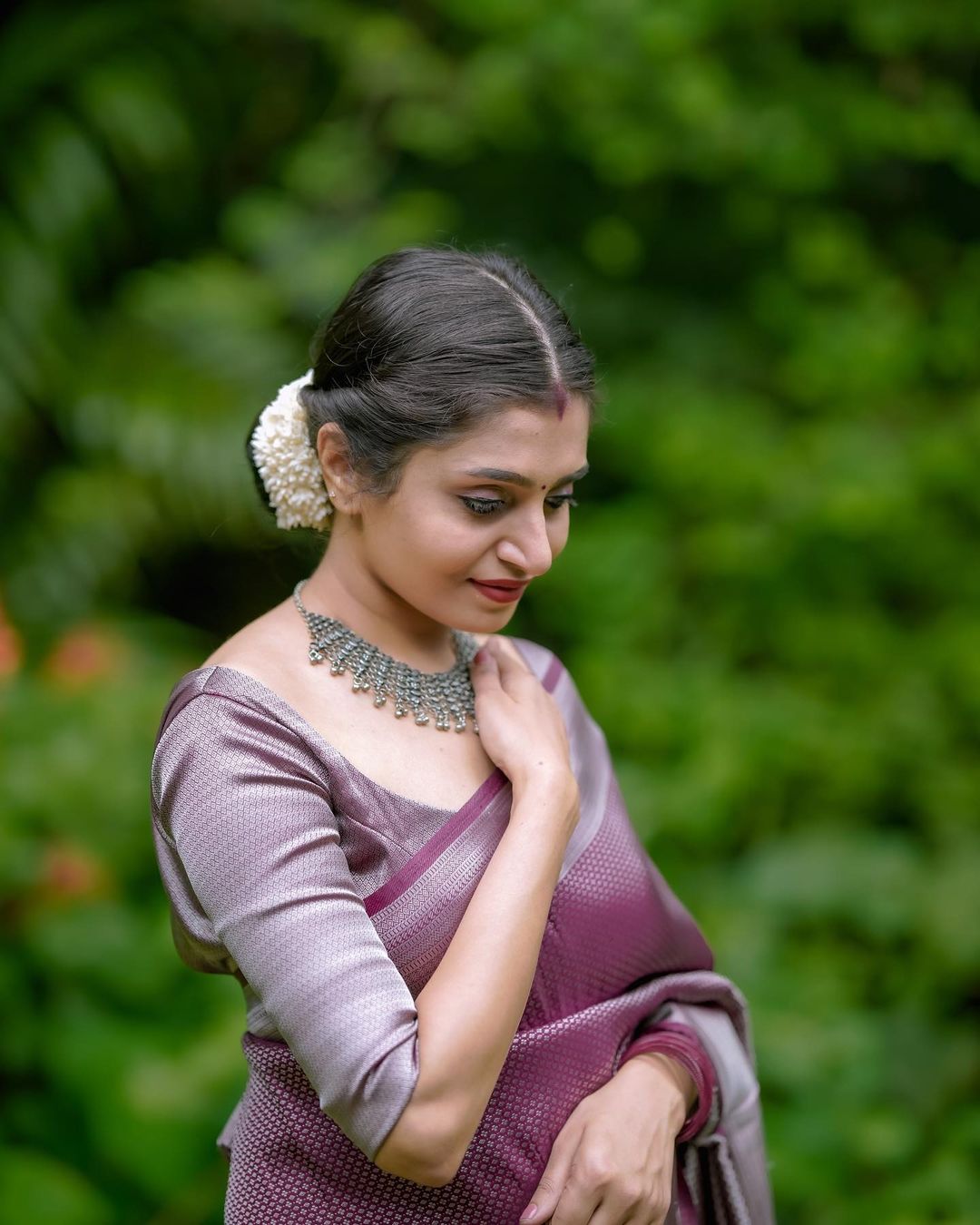 Effulgent Brown Soft Silk Saree With Flaunt Blouse Piece