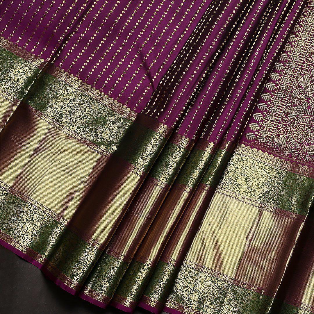 Dazzling Purple Soft Banarasi Silk Saree With Smart Blouse Piece