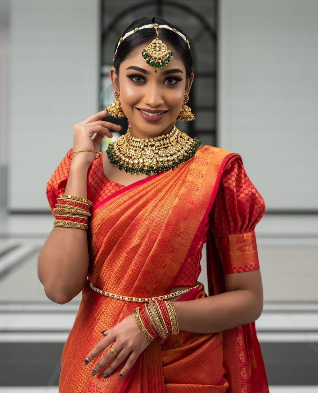 Scrupulous Red Soft Silk Saree With Marvellous Blouse Piece