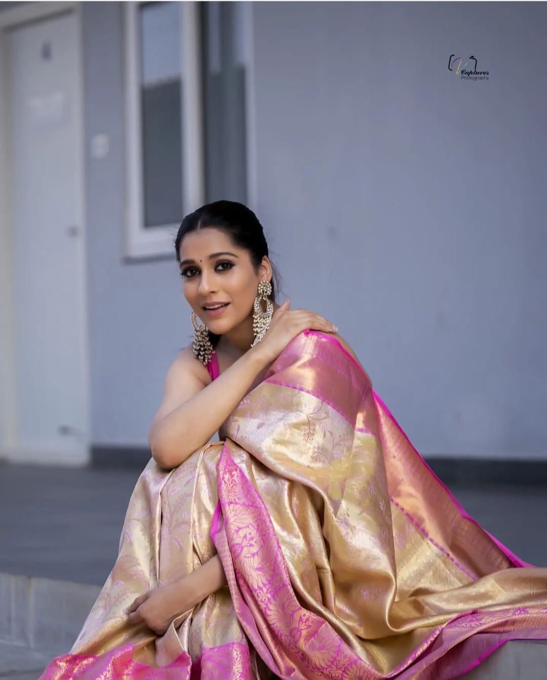 Scintillating Beige Soft Silk Saree With Unique Blouse Piece