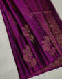 Resplendent Magenta Soft Silk Saree With Panache Blouse Piece