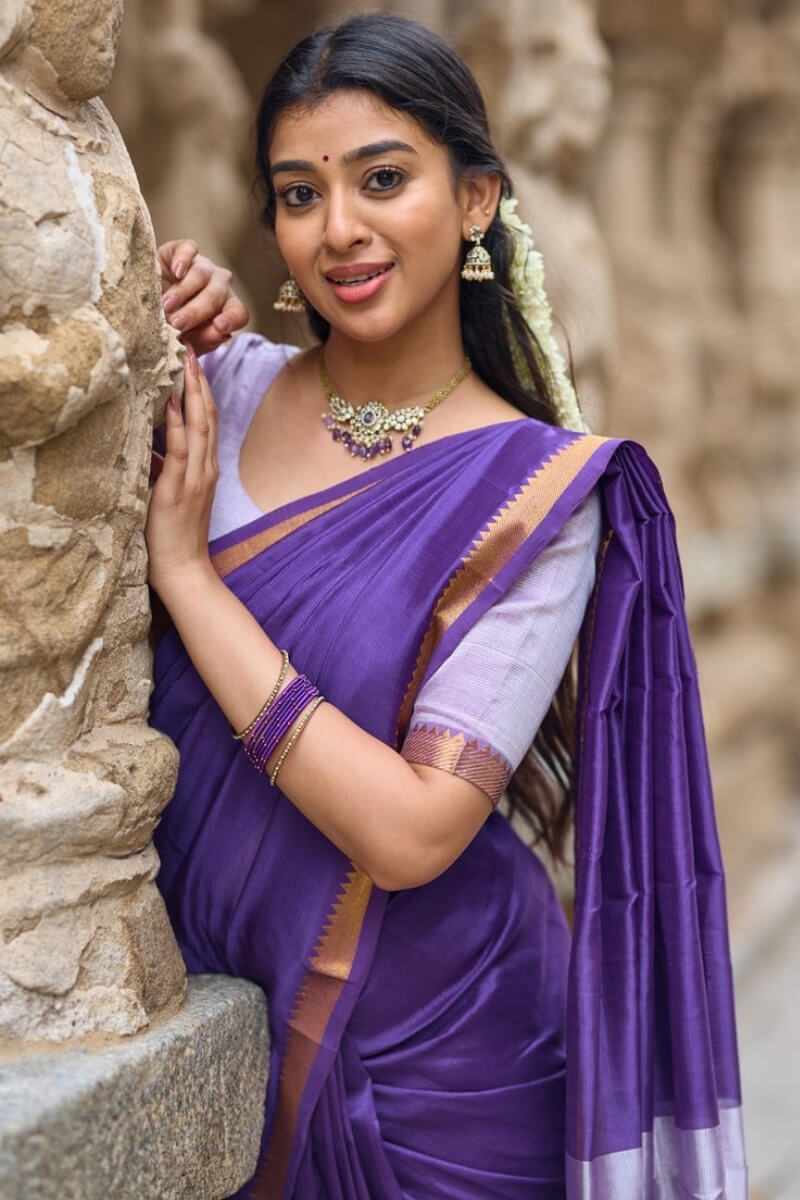 Beleaguer Royal Blue Cotton Silk Saree With Eye-catching Blouse Piece ...