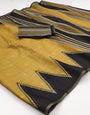 Exceptional Mustard Printed Cotton Silk Saree With Nectarous Blouse Piece