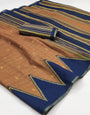 Breathtaking Brown Printed Cotton Silk Saree With Piquant Blouse Piece