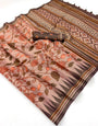 Demesne Pink Printed Cotton Silk Saree With Amazing Blouse Piece
