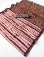 Blissful Pink Printed Cotton Silk Saree With Allure Blouse Piece