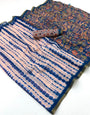 Tantalizing Baby Pink Printed Cotton Silk Saree With Whimsical Blouse Piece