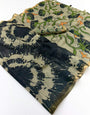 Rhapsodic Black Printed Cotton Silk Saree With Smart Blouse Piece