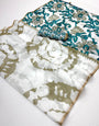 Desuetude Off White Printed Cotton Silk Saree With Beguiling Blouse Piece